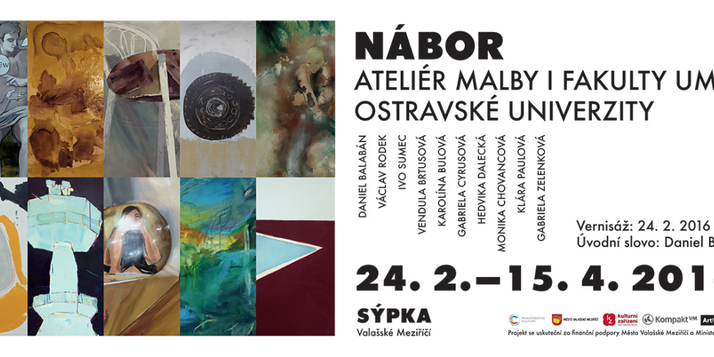 Galerie Sýpka ve Valašském Meziříčí představí aktuální práce studentů a pedagogů ateliéru Malby I. Fakulty umění Ostravské univerzity.